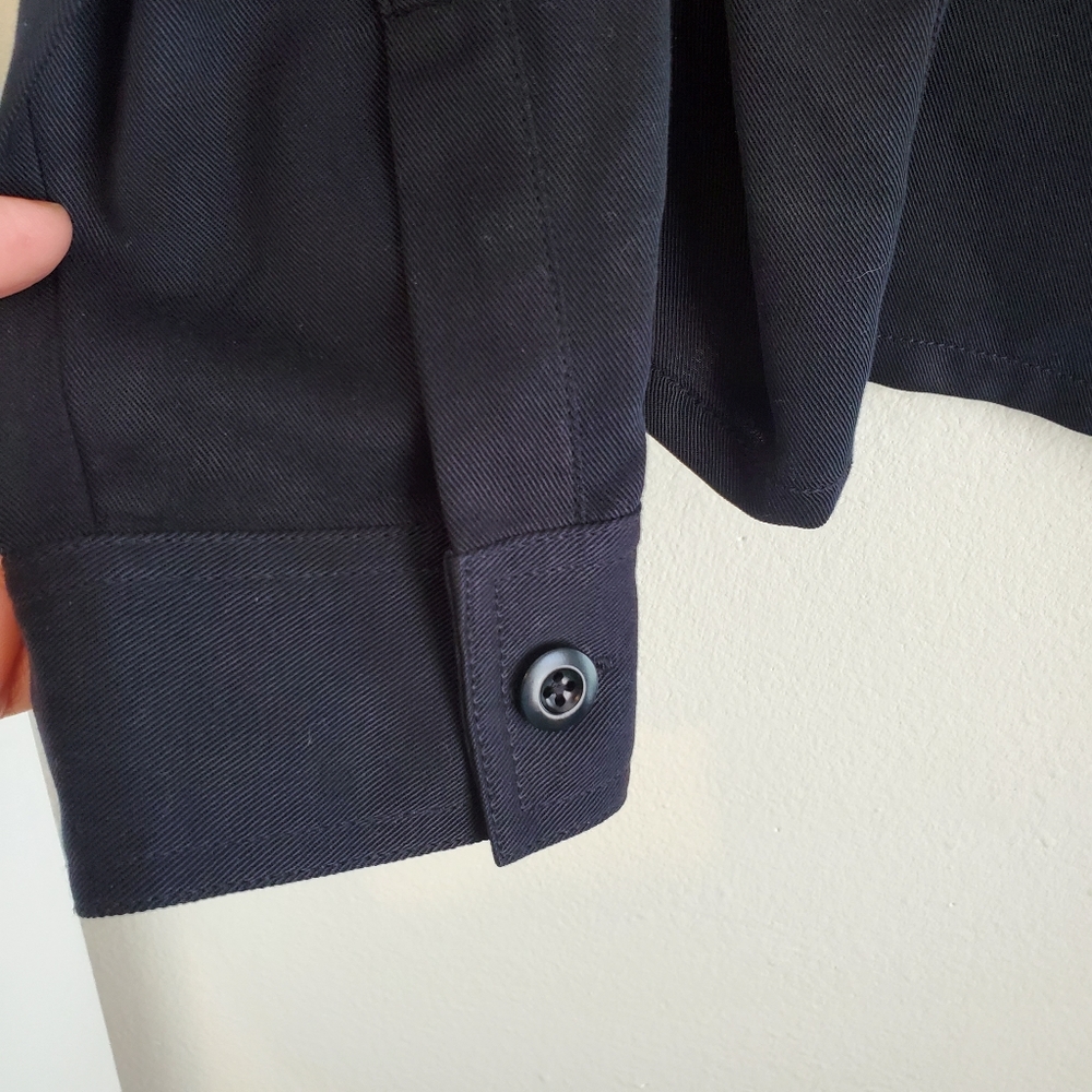 Pendleton Black Cropped Shacket Size M - image 3